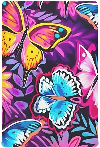 Miniatura 1 de Kigai Fitted Crib Sheet for Boys Girls,Colorful Butterfly Jersey Knit Baby Sheet for Standard Crib and Toddler Bed Mattresses, Cozy Soft Breathable,