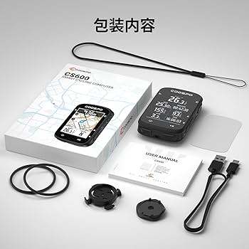 Amazon | COOSPO CS600 サイクルコンピュータ GPS サイコン 2.4