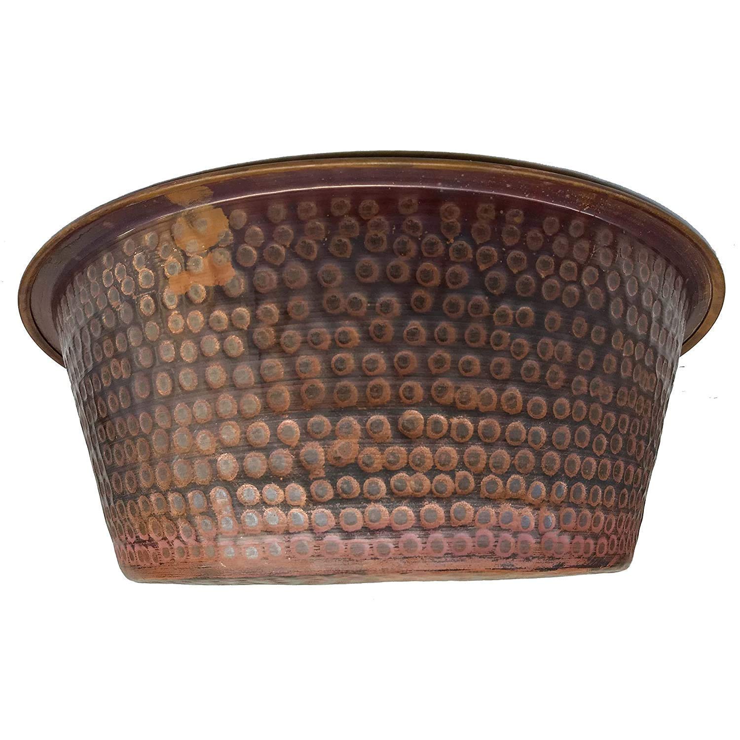 Portable Rustic Foot Wash Copper Pedicure Bowl