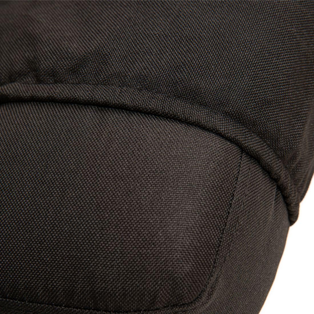 BLACK POINT O'KNEEL Pro – Chaise Ergonomique en Lin avec Repose-Genoux | Chaise réglable avec Dossier Respirant et roulettes | Améliore la Posture et réduit la Douleur | Housse en Lin Noir Incluse