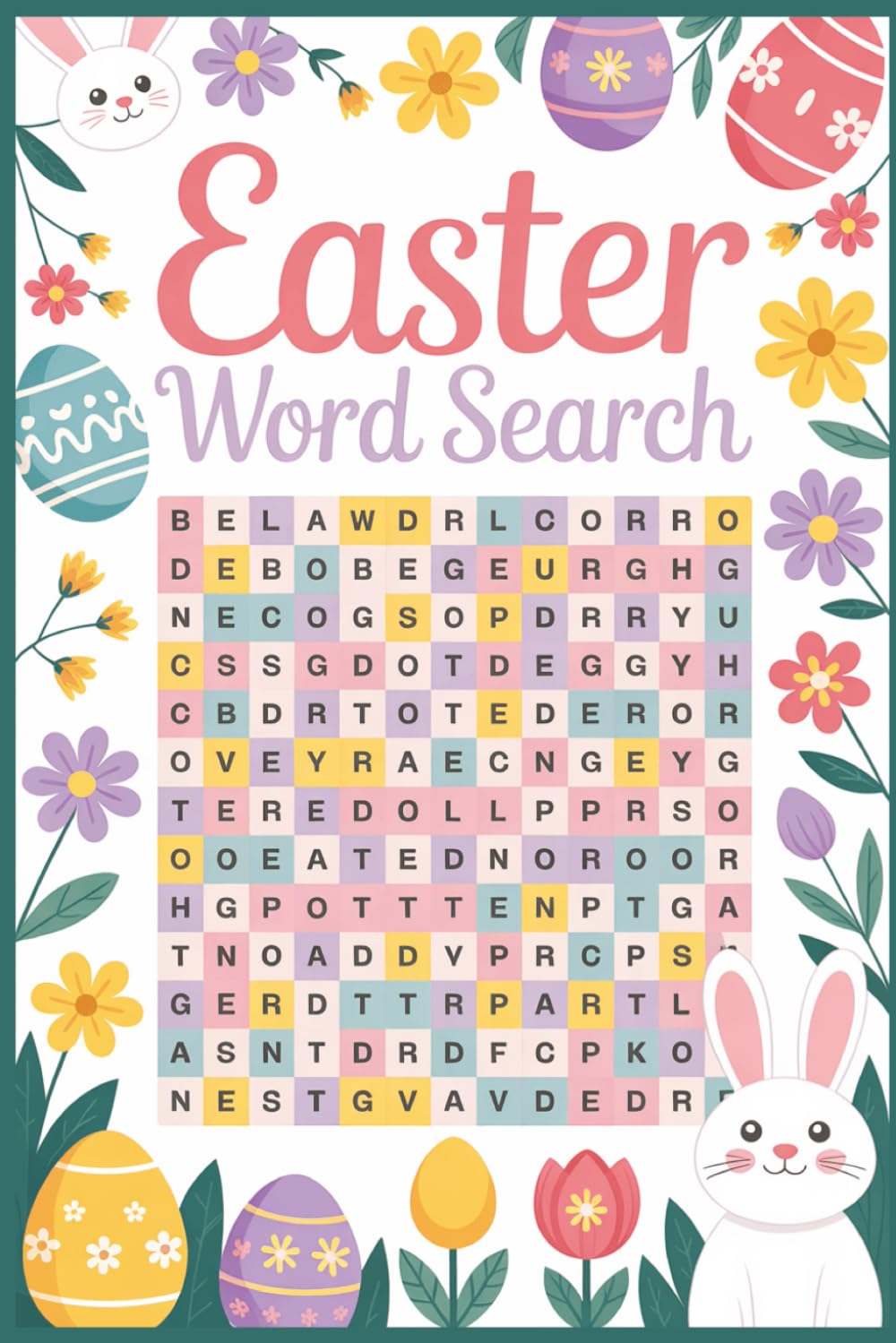 Easter Word Search: Cheerful Puzzle Book for All Ages | 50 Easter Themed Puzzles | Large Print for Relaxation and Sharing
