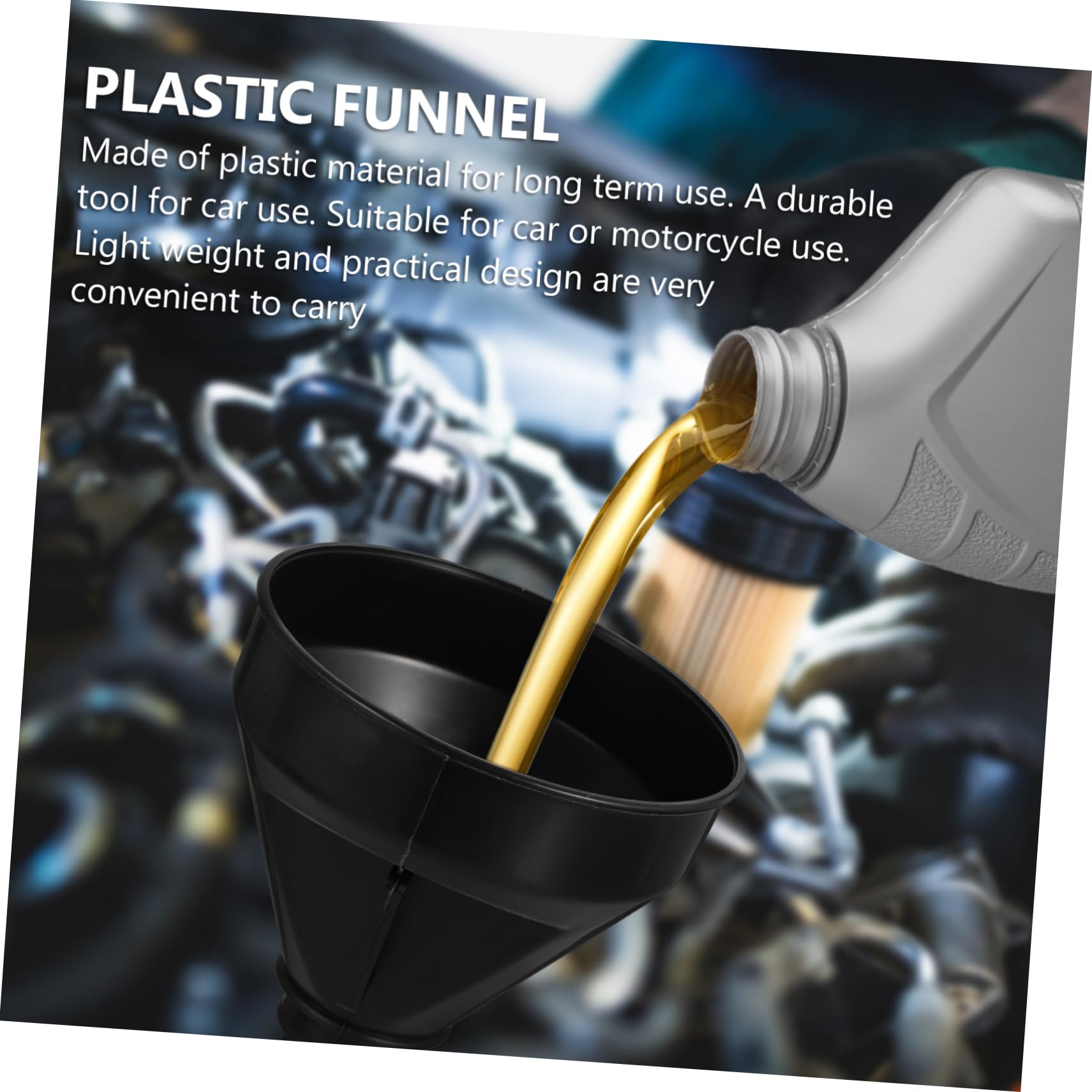 iplusmile 6pezzi Imbuto Per Motore Con Filtro Maglia Per Carburante Oli e Fluidi Vari Facile Da Usare e Maneggiare Strumento Duraturo Per Auto e