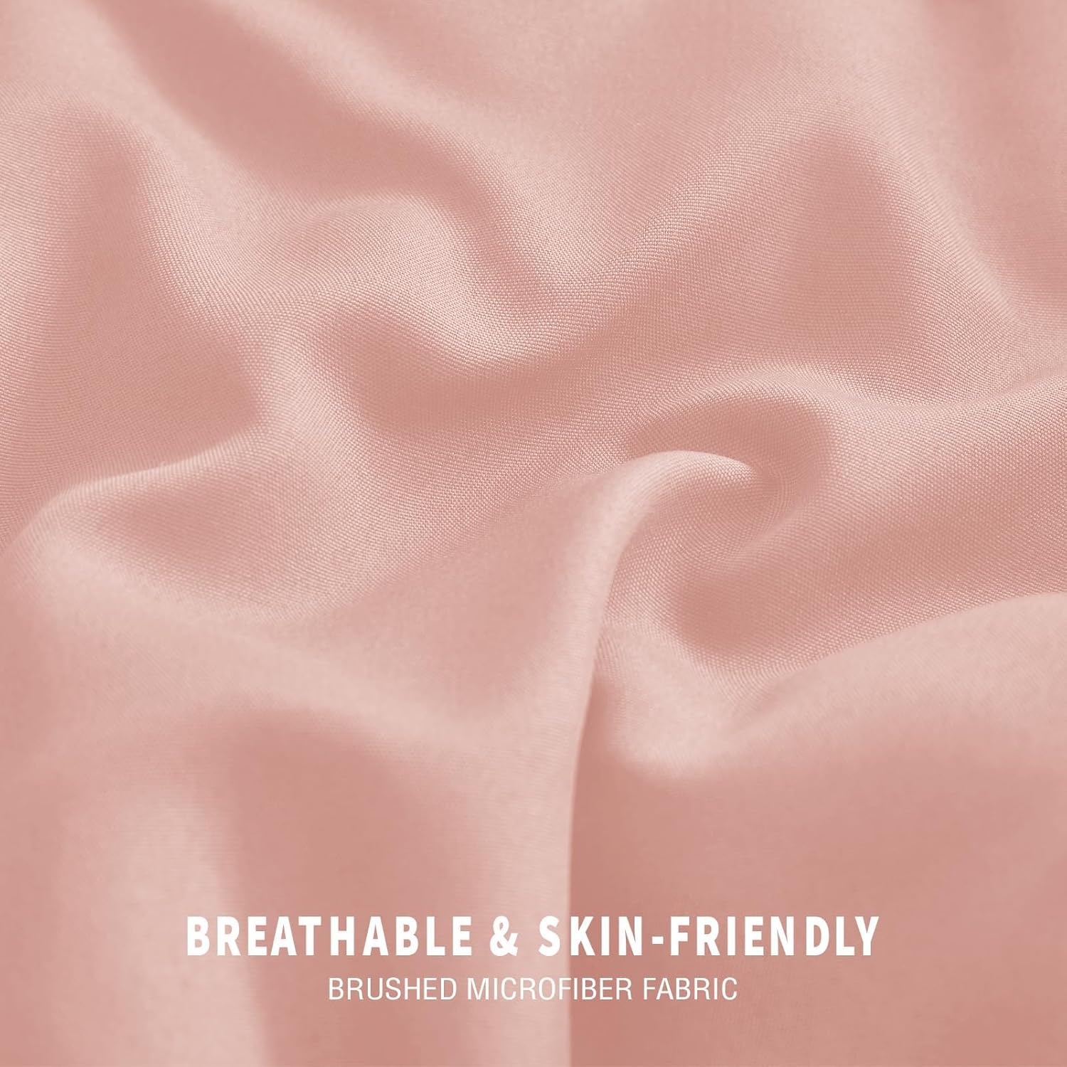 Exclusivo Mezcla Lightweight Summer Reversible Queen Size Comforter Set, Down Alternative Comforter with 2 Pillow Sham, Queen Size Bedding Set for All Seasons, Blush Pink/Light Grey - Image 4