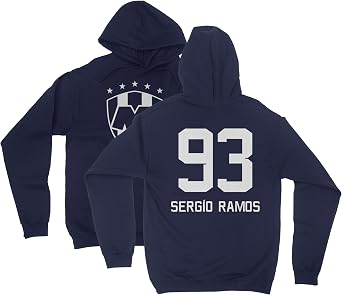 Ramos 93 Jersey Style Soccer - Monterey Fans Unisex Hooded Sweatshirt