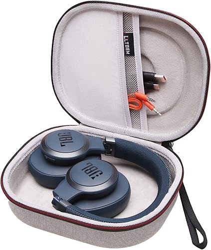 Miniatura 3 de LTGEM Funda rígida para auriculares JBL - Marrón // Gris exterior+Interior gris