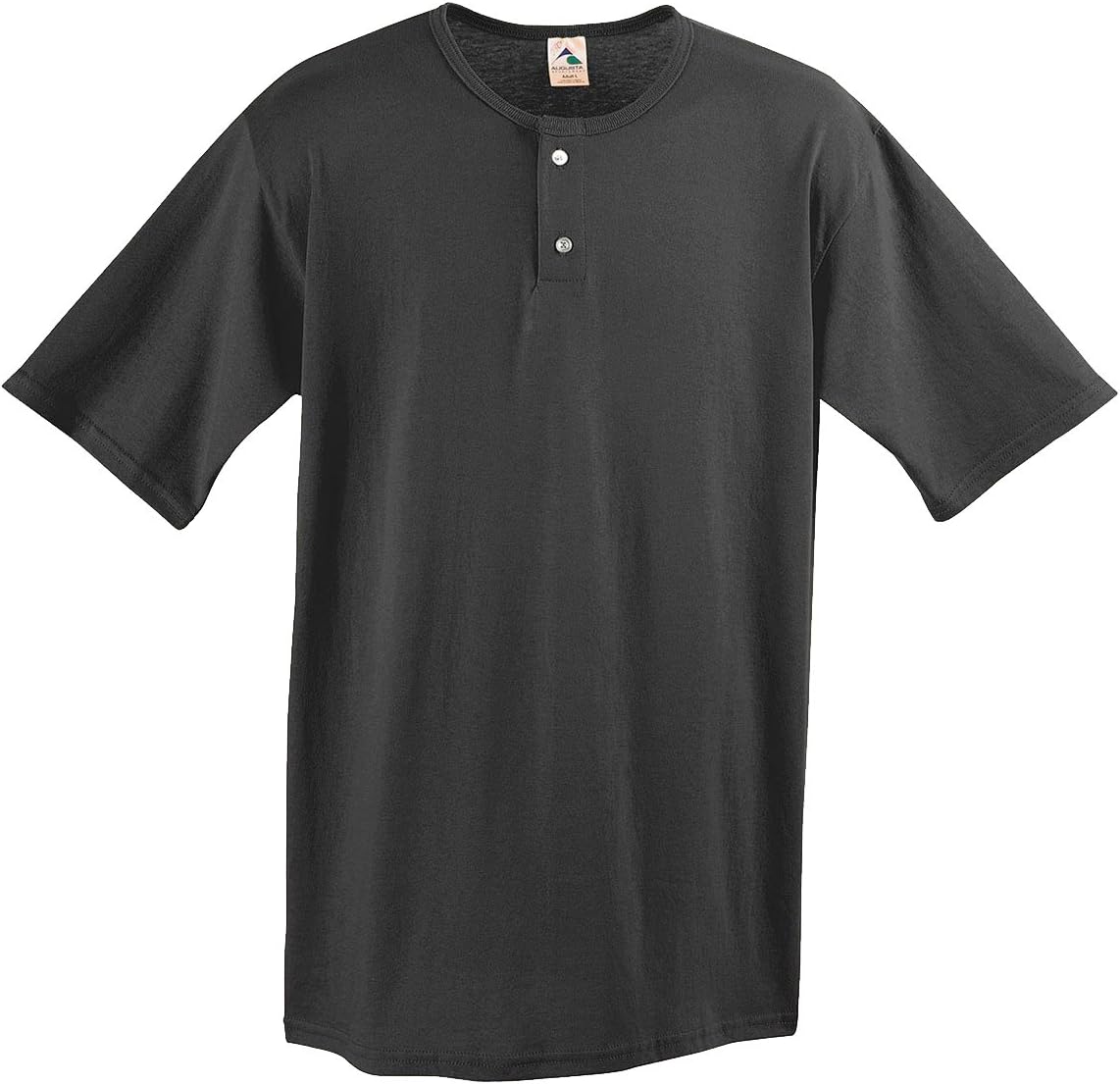 Augusta Sportswear Two Button Baseball Jersey, 4X-Large, Black
