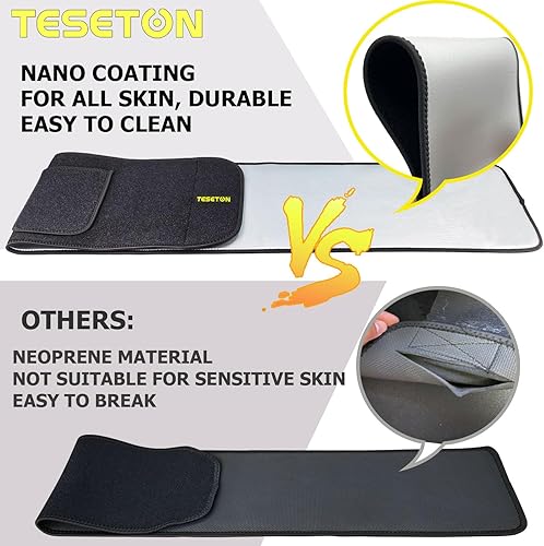 Miniatura 3 de TESETON Waist Trimmer for Women Men-Sweat Band Waist Trainer for Women Lower Belly Fat, Easy to Clean