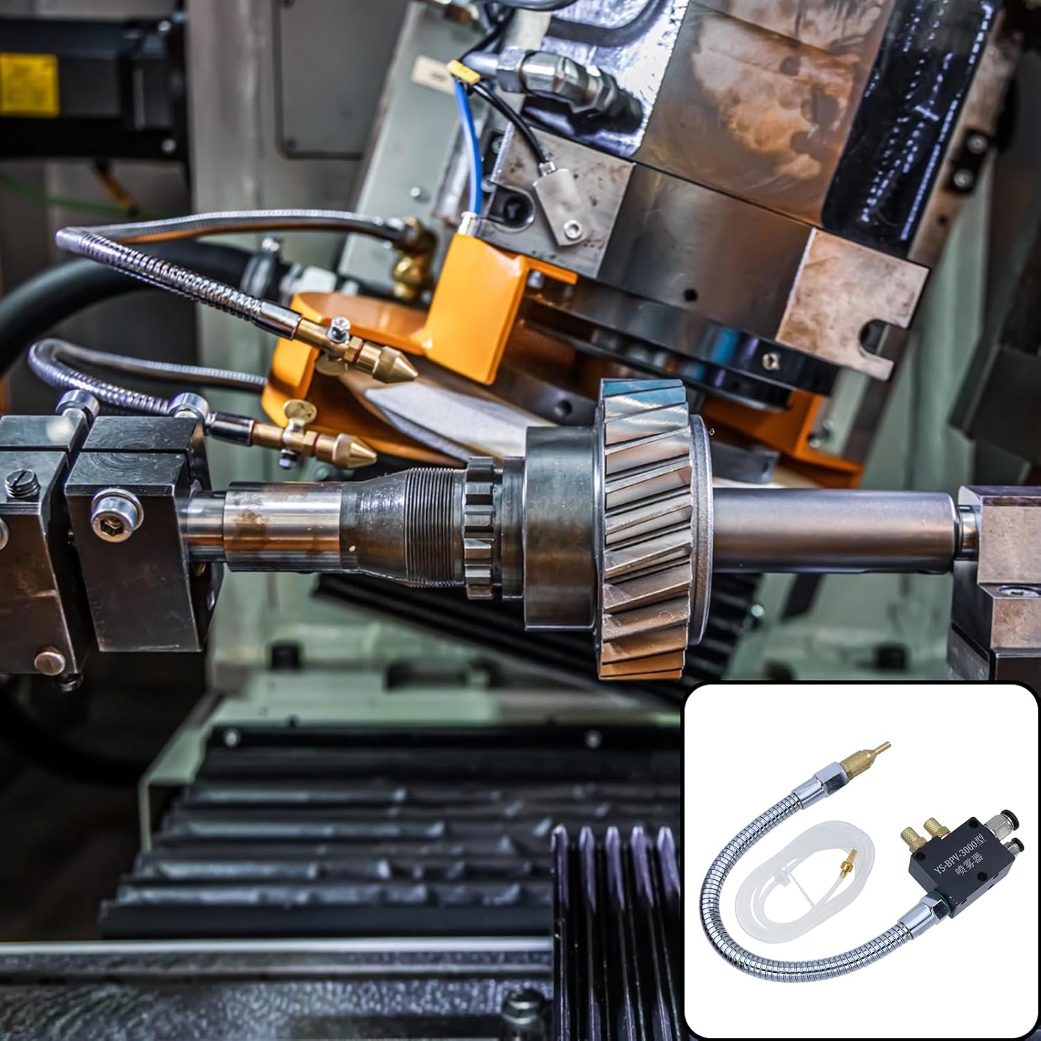 Dnyta Mist Coolant Lubrication Spray System, Universal Cool the Sprayer for Metal Cutting Engraving Cooling Machine CNC Lathe Milling Drill