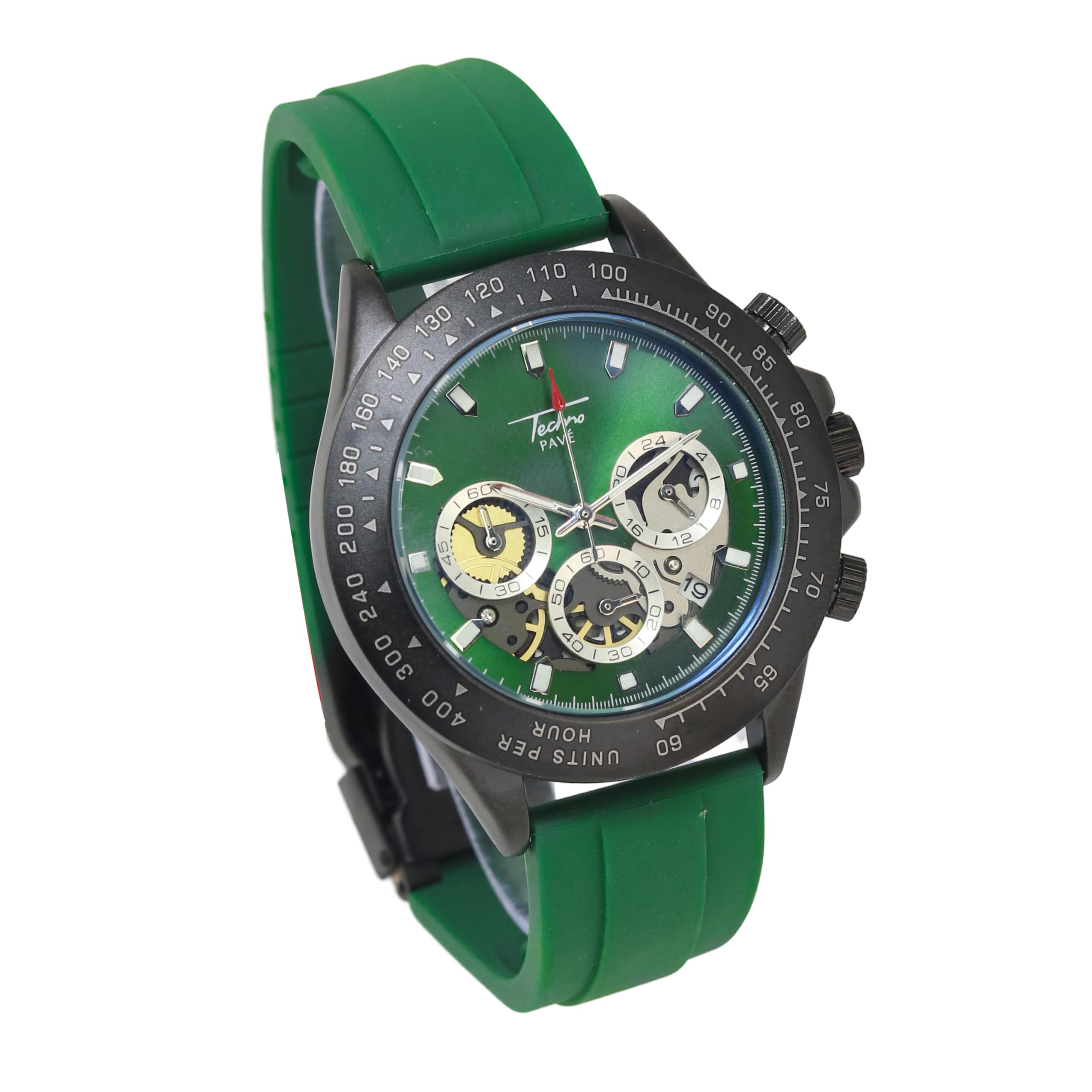 Orologio cronografo sportivo da uomo, 42 mm, analogico, al quarzo, con quadrante multiplo, datario e cinturino in silicone, orologio da polso casual da indossare tutti i giorni, regalo pronto