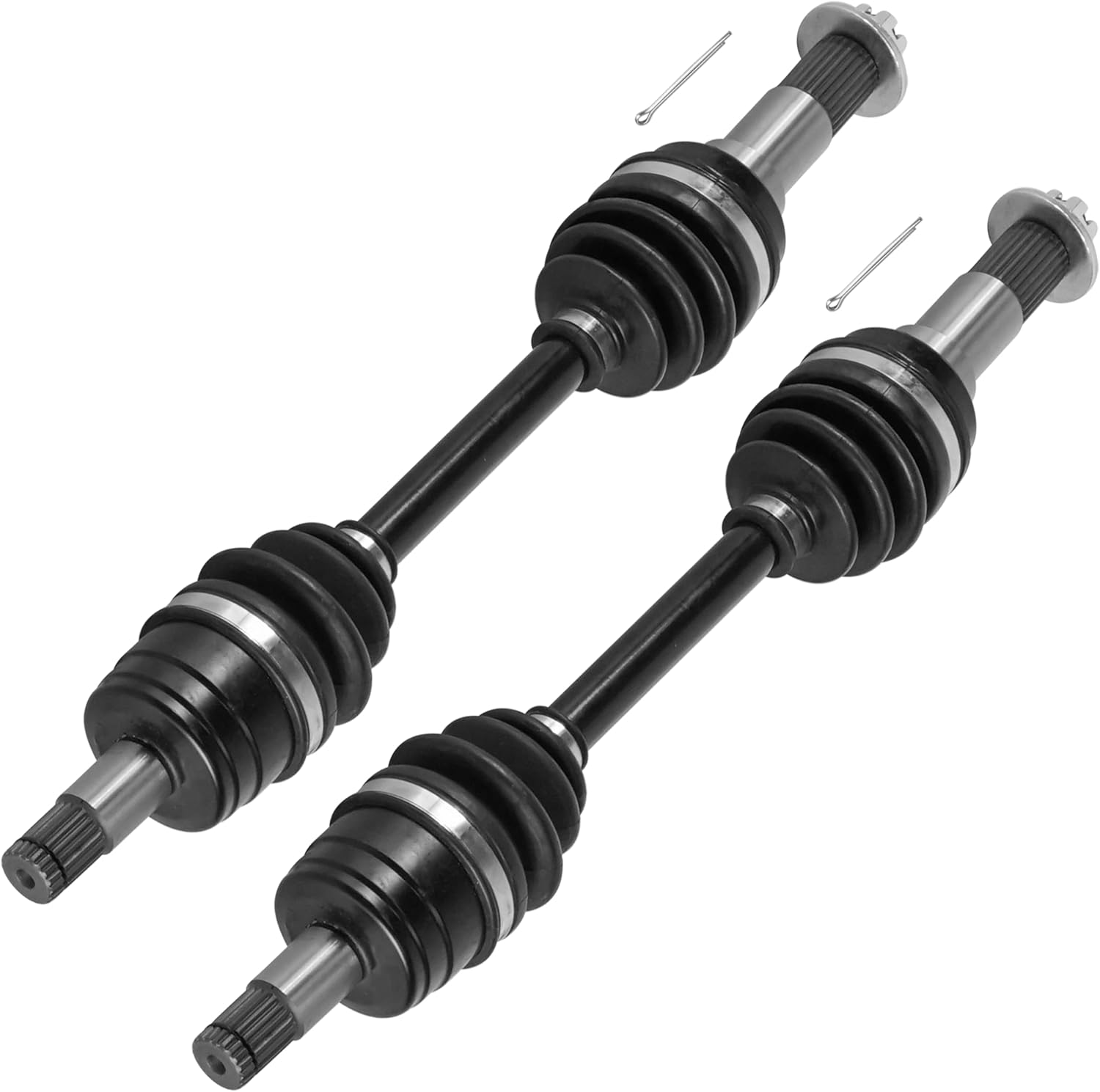Caltric Front Left And Right Cv Joint Axles Compatible with Yamaha Kodiak 400 Yfm400Fa 4Wd 2000-2002