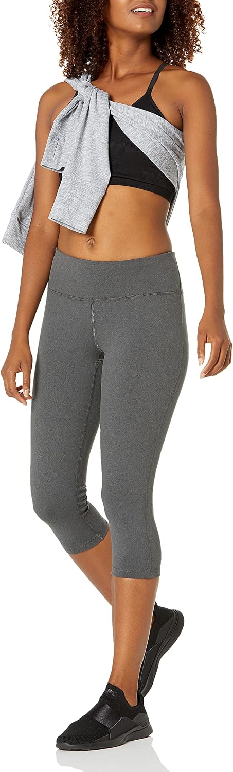 Amazon Essentials Women's Studio Sculpt Mid-Rise Capri Yoga Legging
