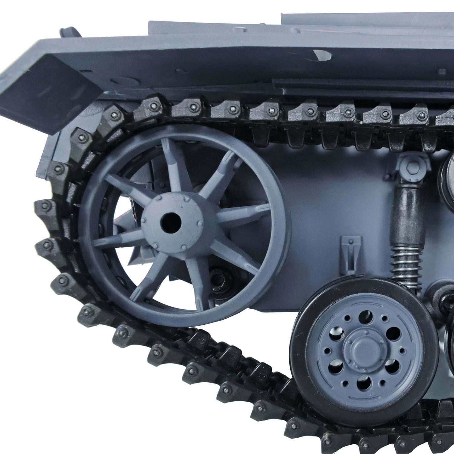 Tanque largo de control remoto Heng 2.4G escala 1/16 7.0 de plástico alemán Panzer Iii L RTR RC Tanque Modelo 3848 Torreta giratoria de 340° Unidad de humo de combate infrarrojo BB Pellets BB