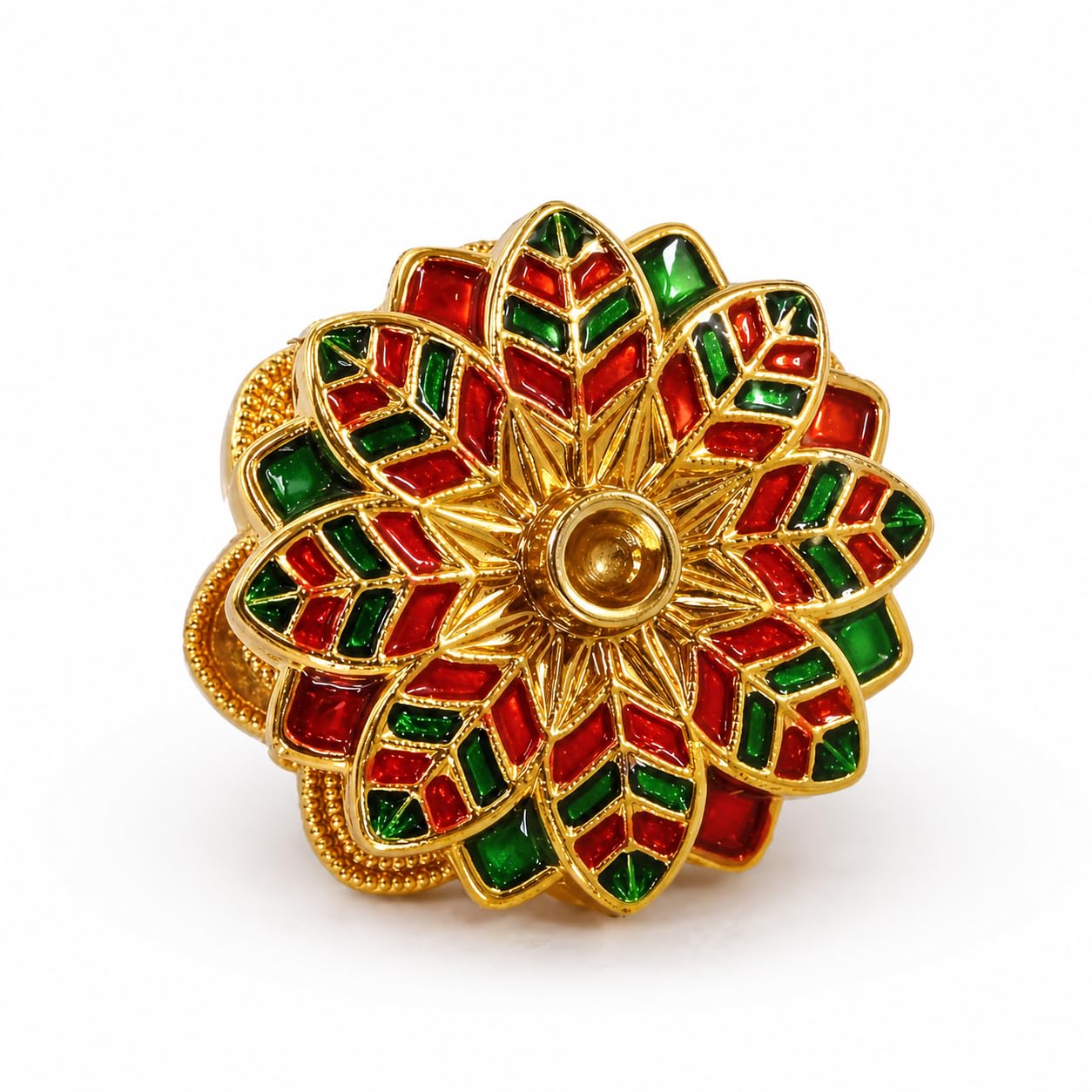 Kumkum Box Set | Decorative Sindoor Dabbi | Haldi Kumkum Container | Plastic Round Pooja Box | Mini Storage Box for Women | Return Gift Item | Traditional Pooja Accessories (4)-image-0