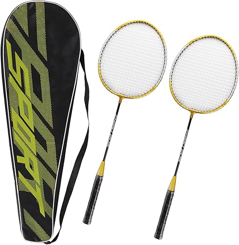 Juego de raquetas de bádminton para juegos de patio trasero al aire libre, juego recreativo, principiantes, 205, raqueta de bádminton de aleación de