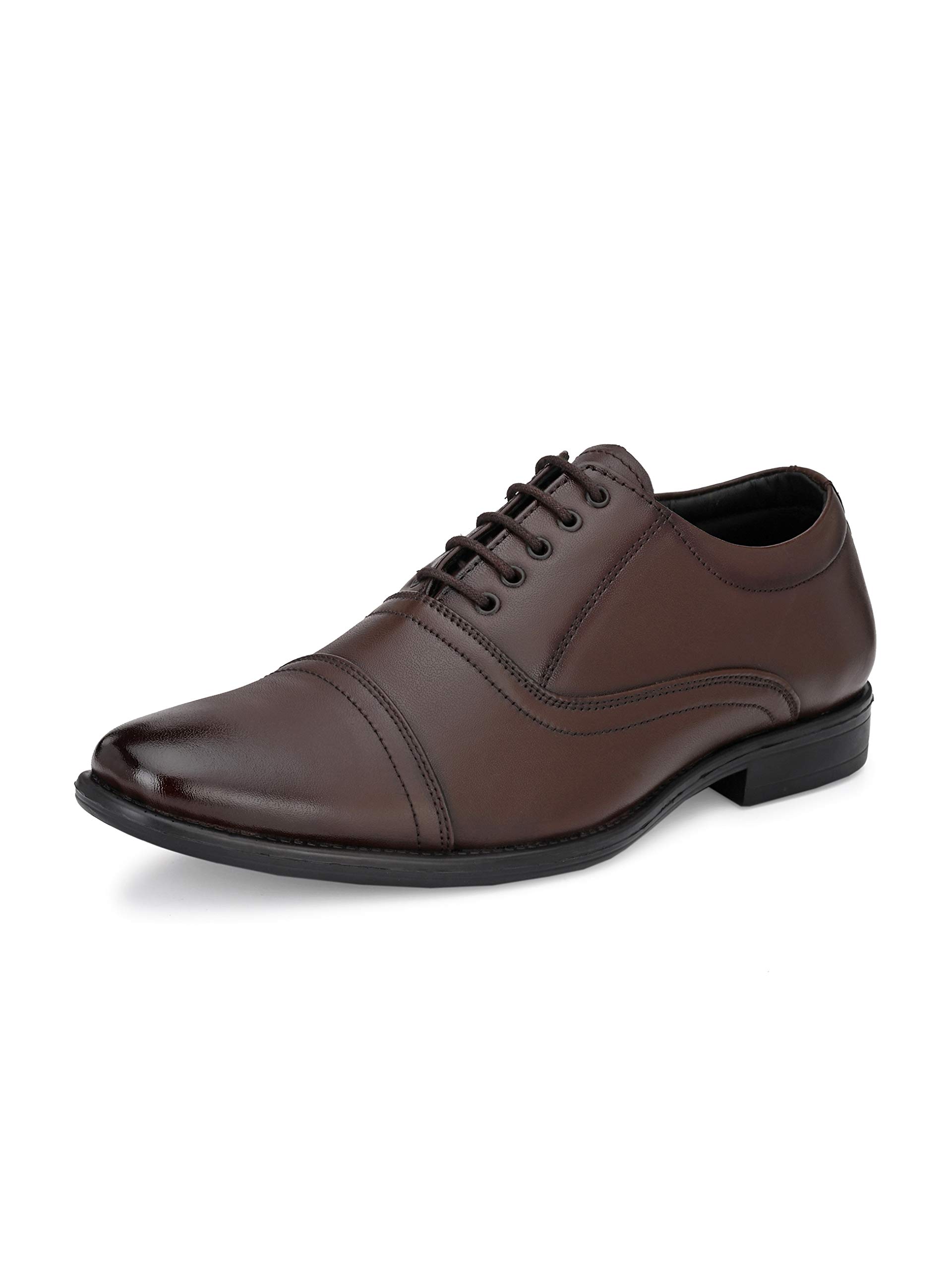 Eego Italy Mens Light Weight Genuine Leather Lace Up Formal Shoes - (CHAIN-5-BROWN-9) (B08PSTFTZC) Amazon Price History, Amazon Price Tracker