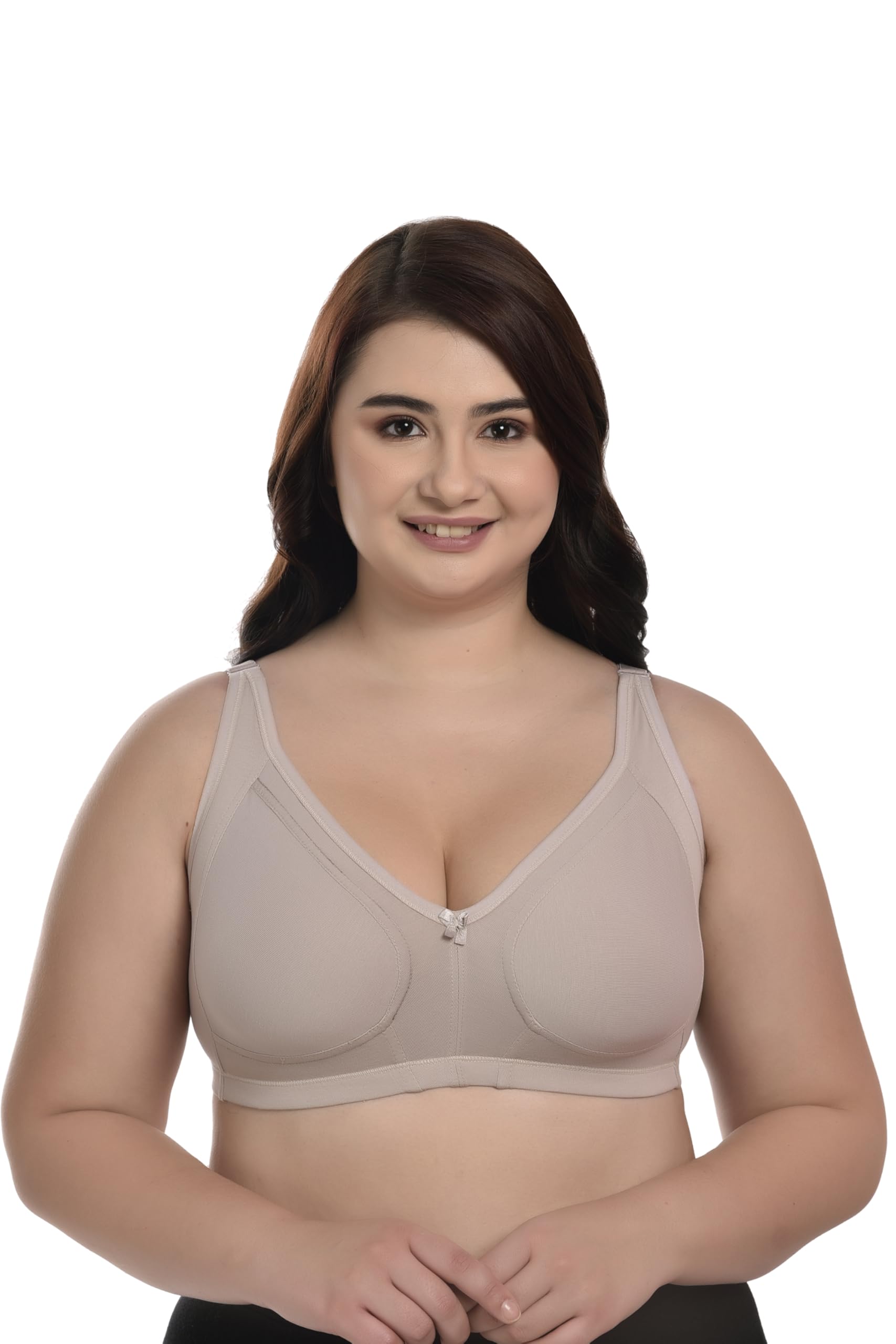 elina Women's Covered Elastic Band Full Coverage Non Padded,Non Wired Bra(mcxs)(Pack of 1)-picture-14
