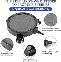 Vista 4 de Air Stone 4.2 pulgadas para acuarios Hidroponía Peces Estanque Plantas Bomba de Aire