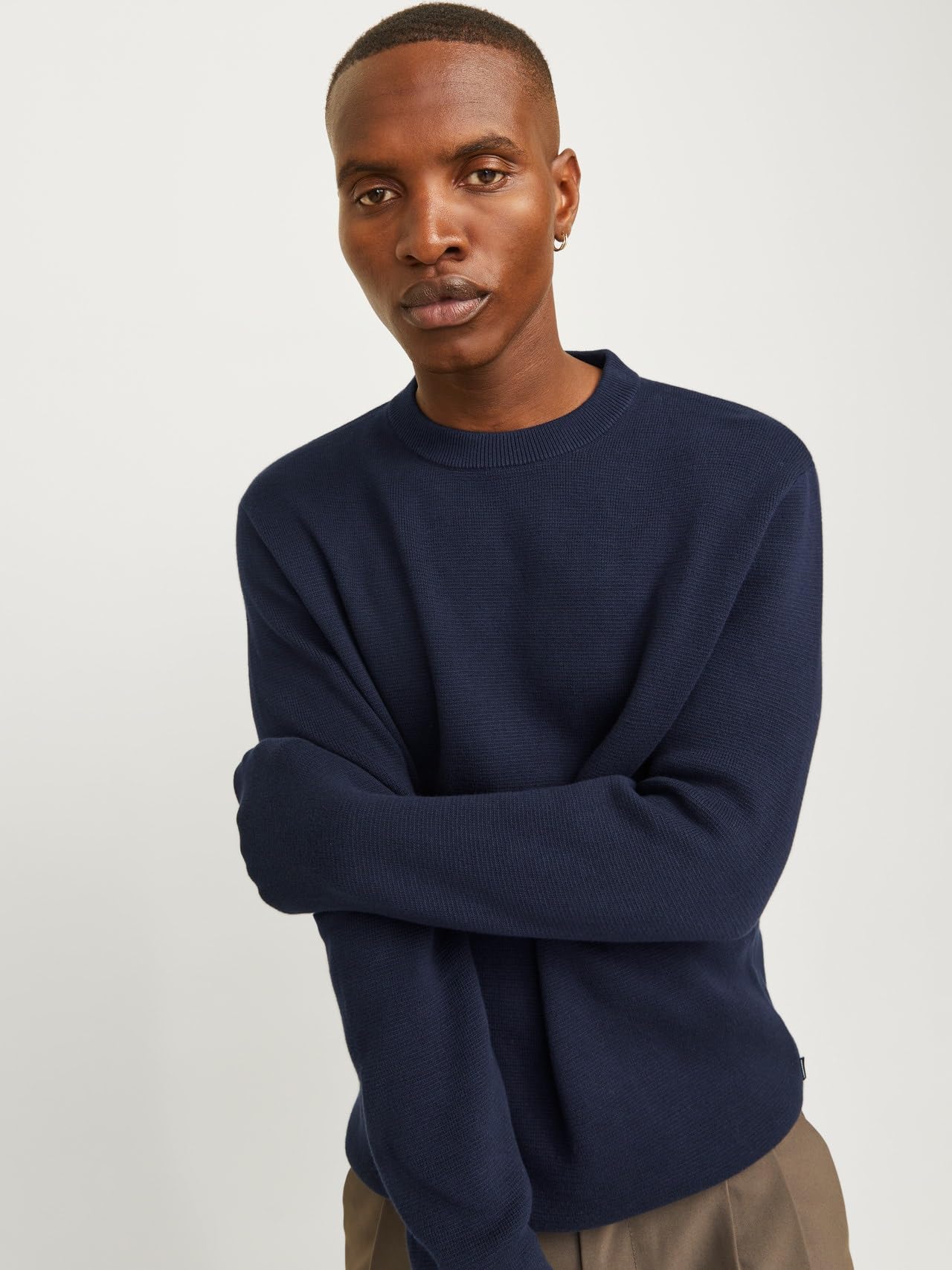 JACK & JONES Sweter z dzianiny Mężczyźni Jprblamerino Knit Crew Neck Sn