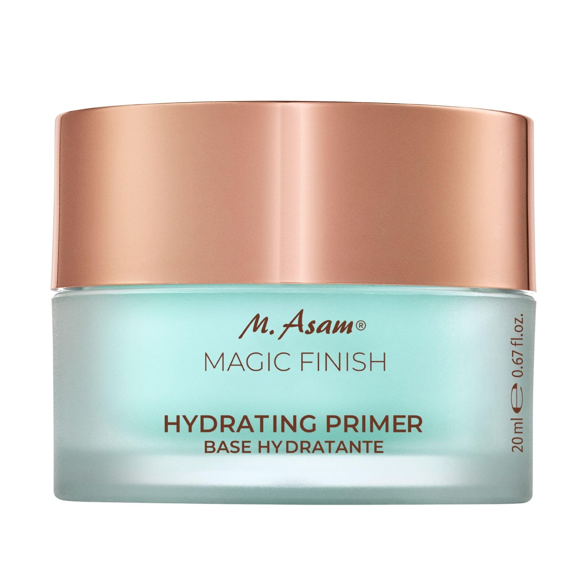 M. Asam MAGIC FINISH Hydrating Primer (20ml) – Feuchtigkeitsspendender Primer für extra langen Make-up Halt, erfrischt die Haut & polstert Fältchen auf, mit Aloe Vera & Hyaluron, vegan & parfümfrei