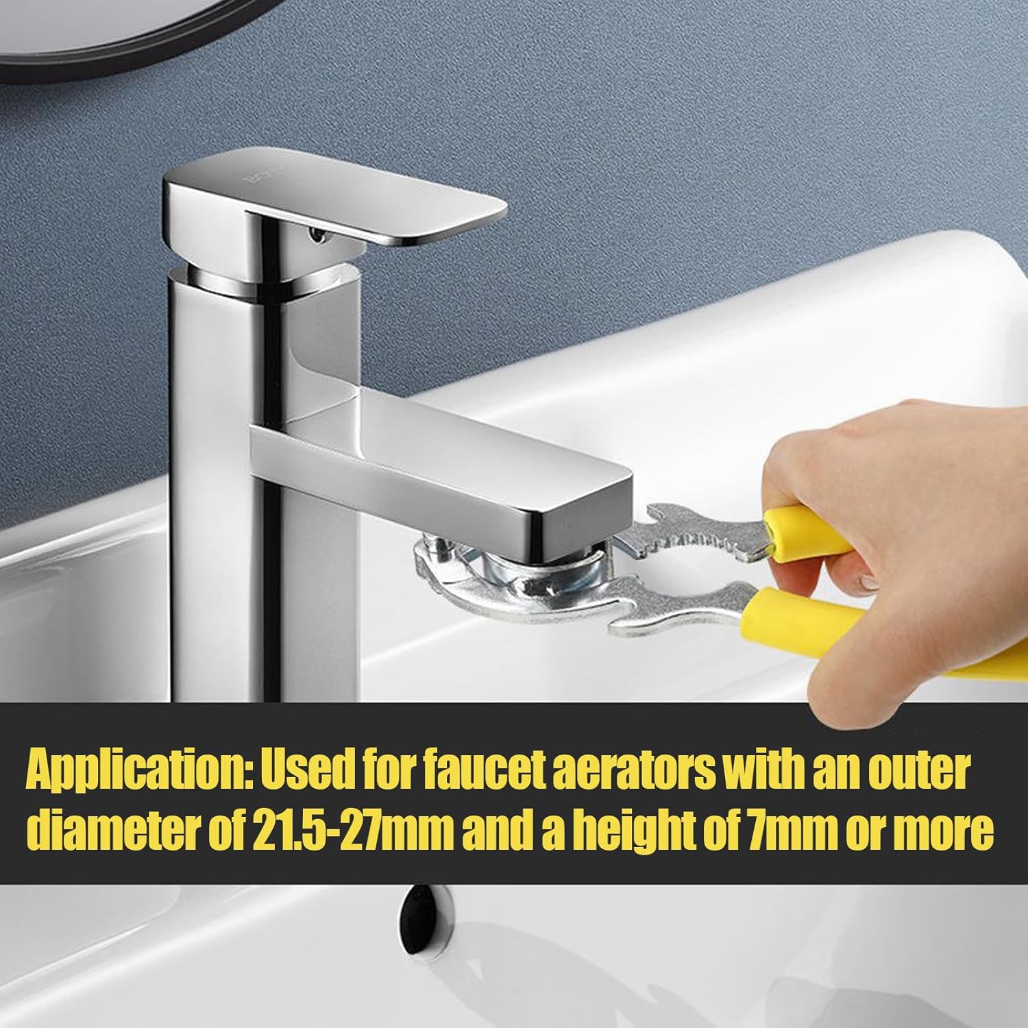 Angzhili 1 Piece Faucet Aerator Removal Wrench,Faucet Bubbler Wrench Tool for Kitchen Sink Bathroom Tap