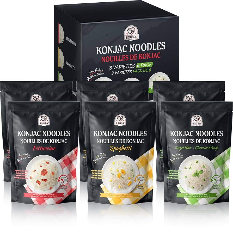 Amazon.com: 52USA Konjac Shirataki Noodle, Low Carb Pasta