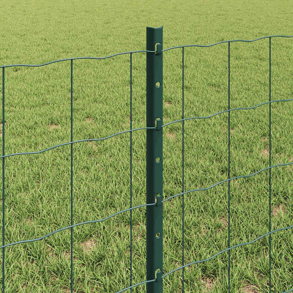 Set di pannelli per recinzione con pali verdi, set moderno per recinzione da giardino e terrazza, pannelli verniciati a polvere, design personalizzabile per composizioni creative all'aperto