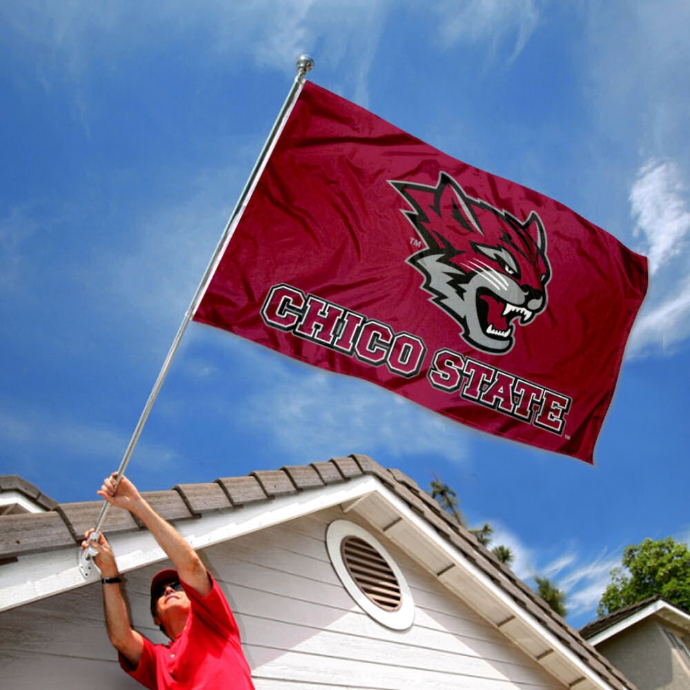 California State University Chico CSU Wildcats Flag 3x5 Ft - 100% Polyester Indoor/Outdoor College Flag - View #6