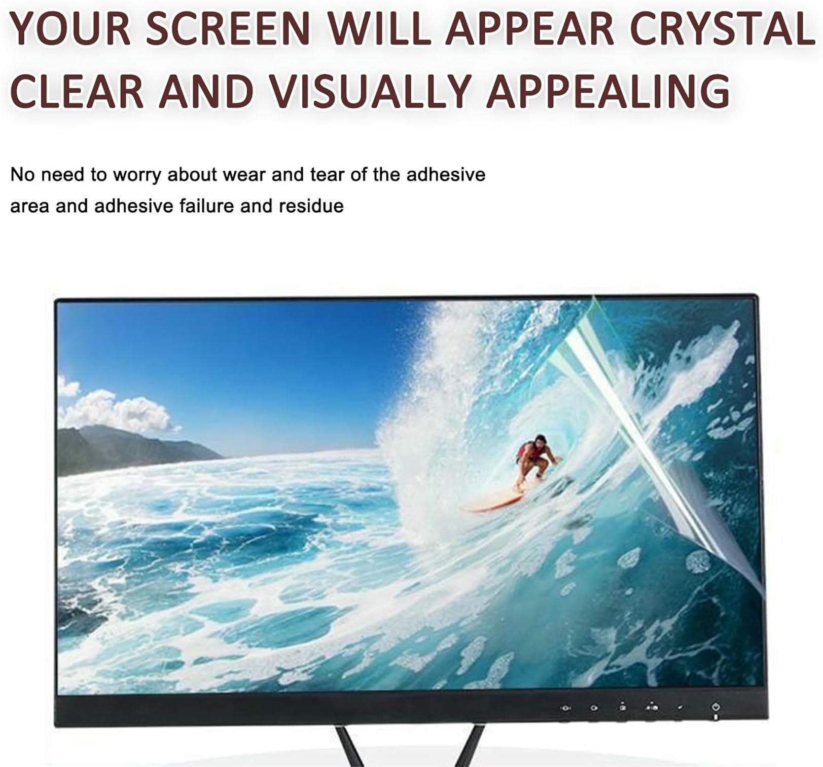 Protector de Pantalla para TV, Filtro Que bloquea la luz UV y Azul, película Mate antiarañazos y sin Burbujas, para 48-58 Pulgadas, 55 Pulgadas, 50 Pulgadas, 50，50in