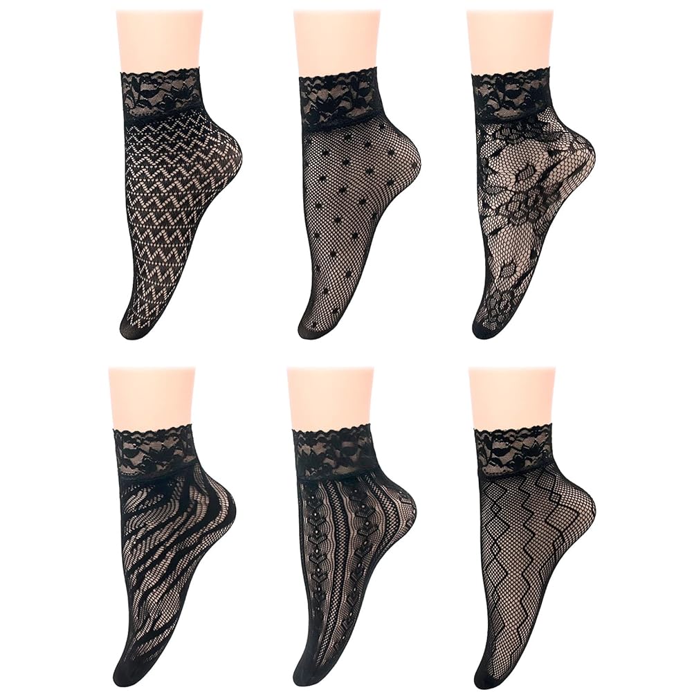 Calze Bambu Donna ACMEDE 10 Paia Calzini Corti Donna In Pizzo