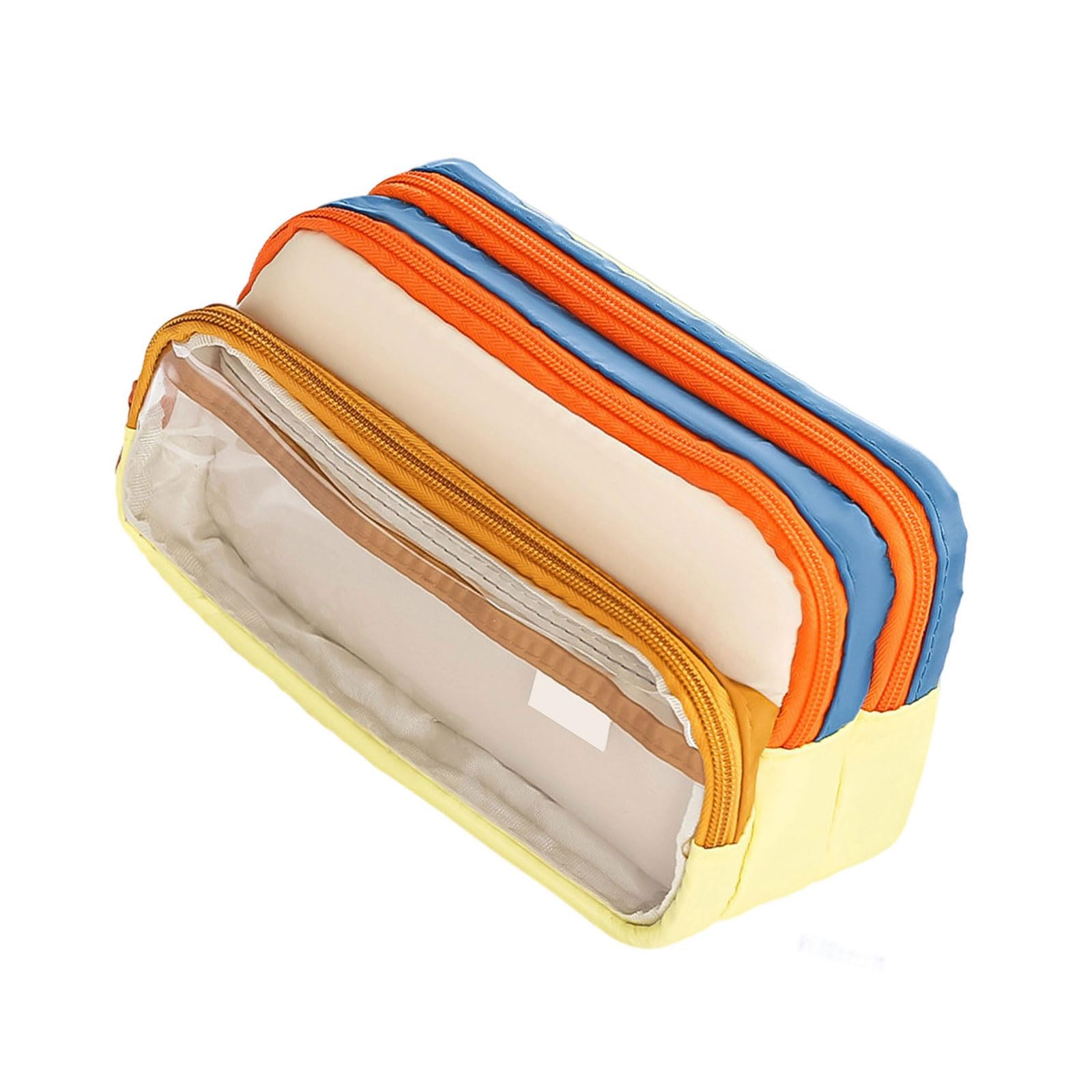Buxuaaaa Women's A Buxuaaa Large Capacity Pencil Bag Japanese Styles Pencils Case Clear Pen Case School Supplies Pencil