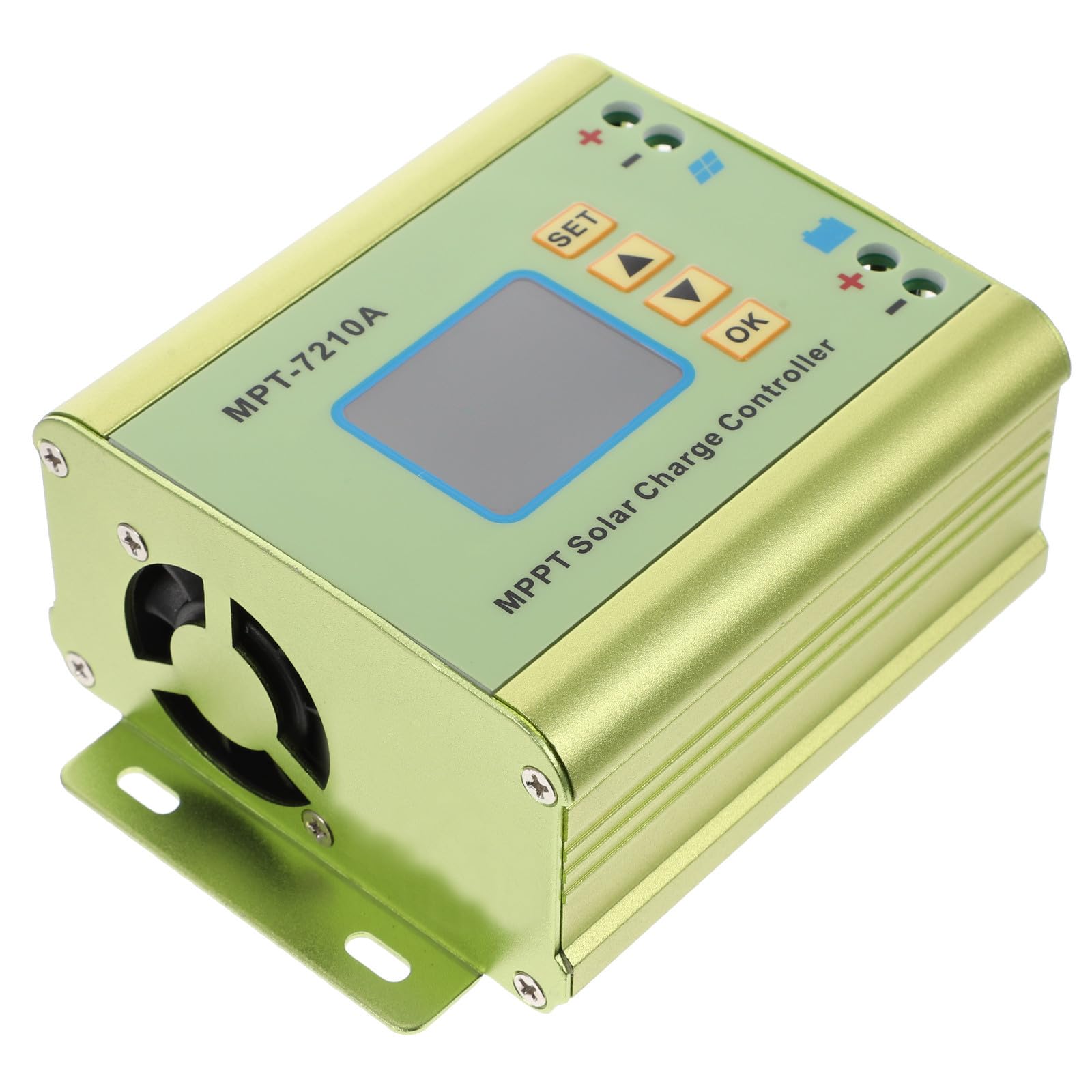 Regolatore di Carica Solare Lcd Display Tft a Colori 160x128, Compatibile Batterie 24v-72v, di Uscita Regolabile 0-10a in Lega di Alluminio