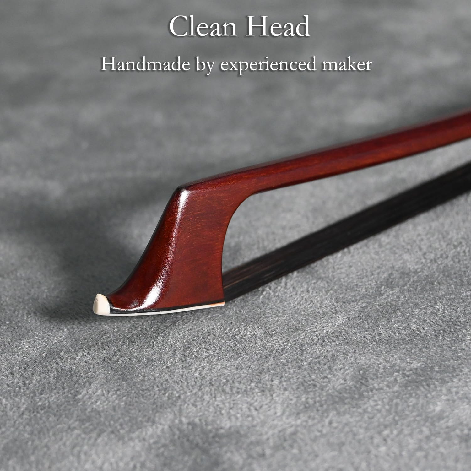 Brazilwood Cello Bow 4/4 Full Size 71.5cm Ebony Frog Natural Mongolian Black Horsehair Well-Balanced Warm Tone