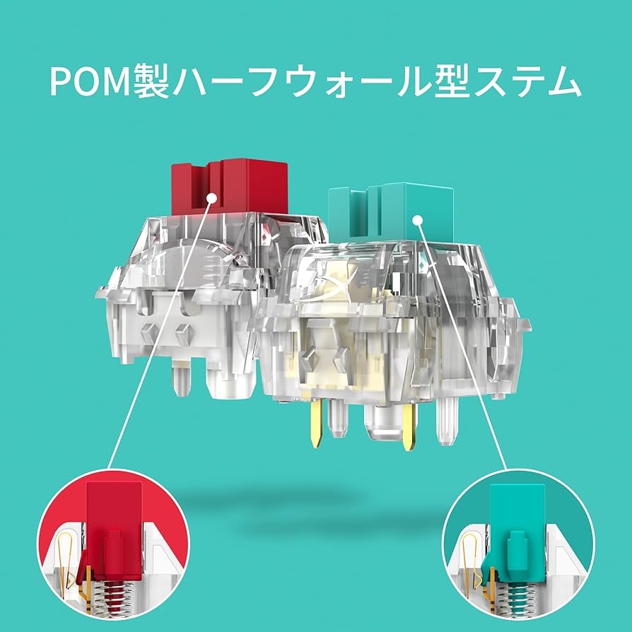 Amazon.co.jp: HyperX メカニカル キーボードスイッチ