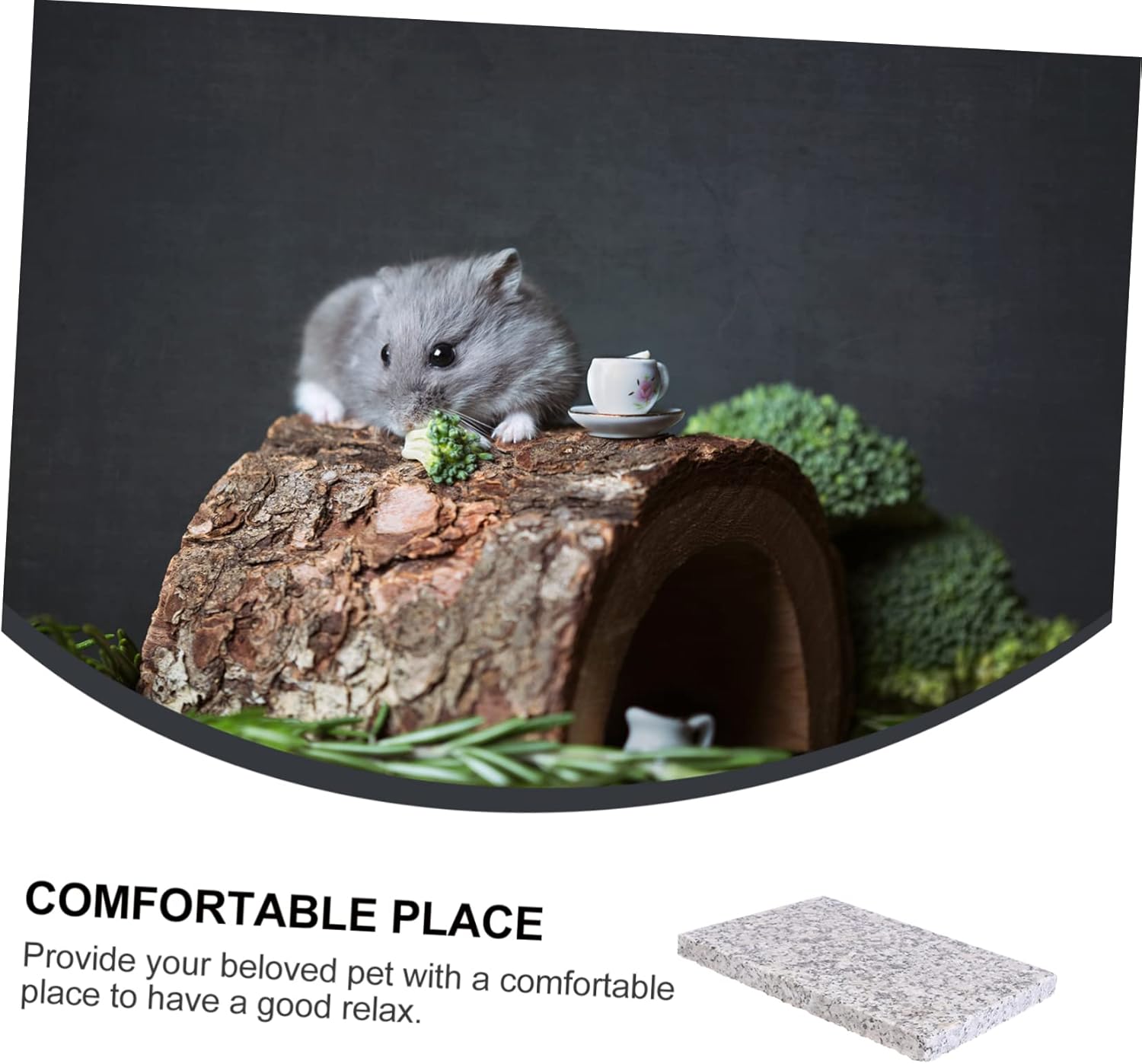 1Pc Pet Marble Cooling Board for Hamster Rabbit Guinea Pig Pets Summer Heat Dissipation Cooling Pad Reusable Easy to Random Pattern Design