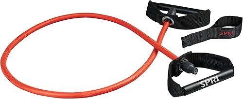 SPRI Bandas de resistencia Xertube con asas todos los cables de ejercicio se venden por separado con opción de anclaje de puerta de entrenamiento en