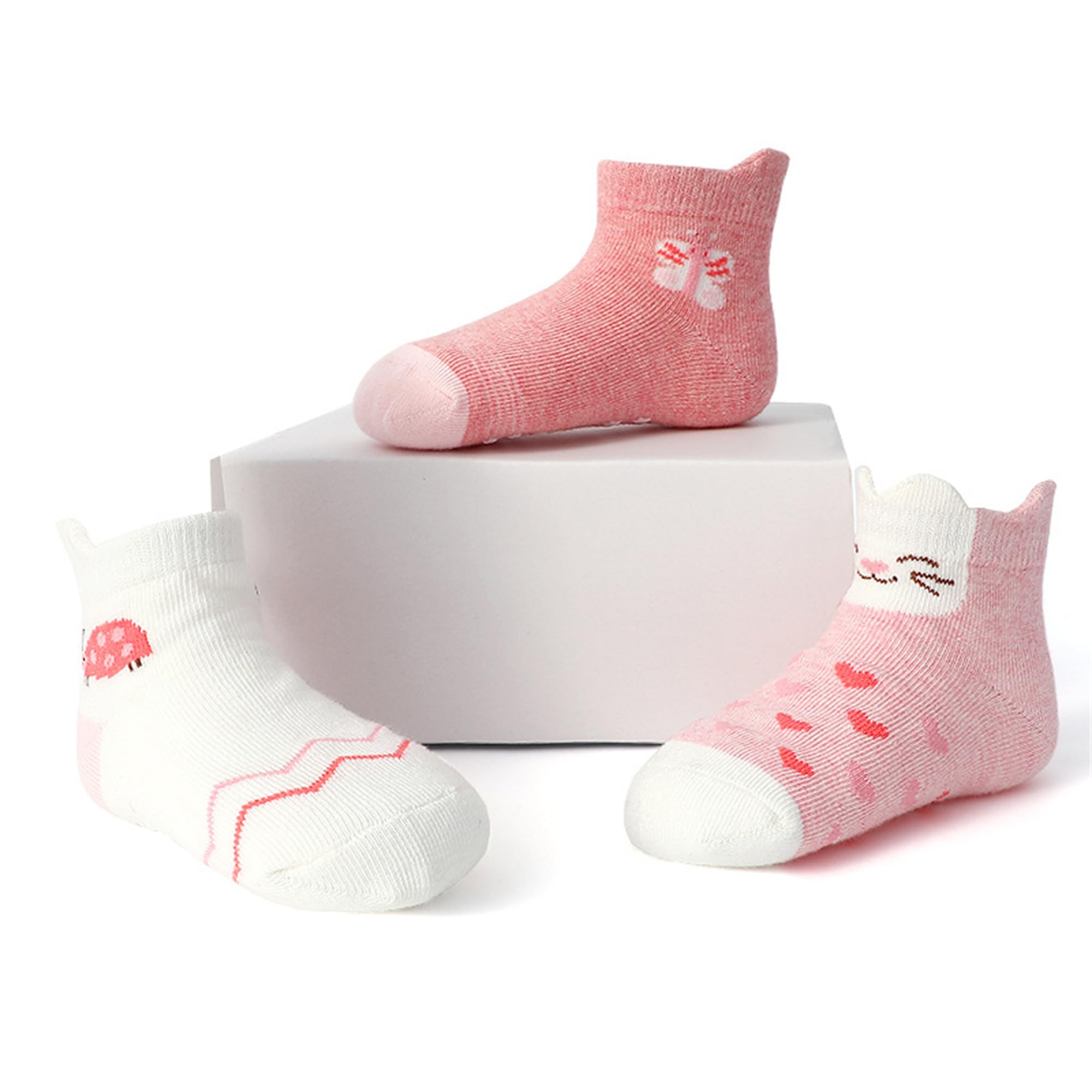 SANANG 12 paia di calzini antiscivolo per bambini piccoli con presa calzini caviglia bambino bambini calzini antiscivolo per 1-7 anni ragazze ragazzi