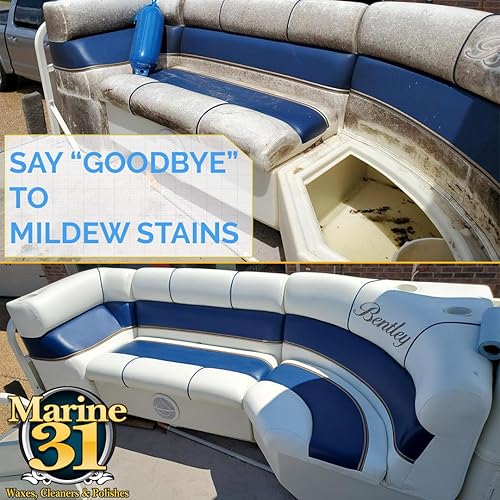Miniatura 4 de Marine 31 Limpiador y removedor de manchas de moho, eficaz para barcos, hogar, patio y baño, elimina las manchas de moho y moho, potente fórmula de