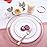 WDF 120 pieces Rose Gold Plates Disposable - Heavy Duty Rose Gold Plastic Plates Perfect for Valentines Day, Mother\'s Day, Wedding, Birthday
