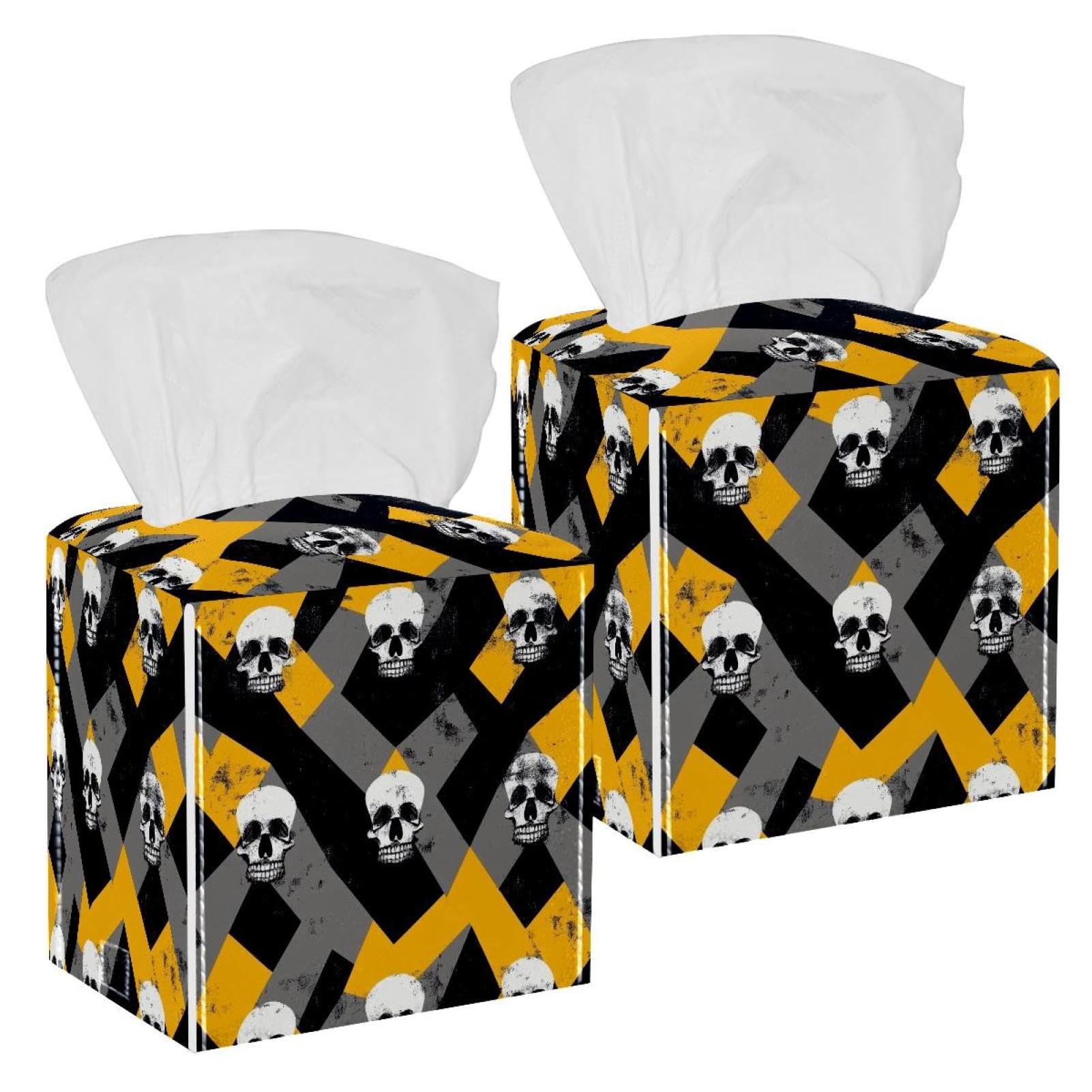 Boîte à mouchoirs en cuir imperméable anti-humidité pour salle de bain
