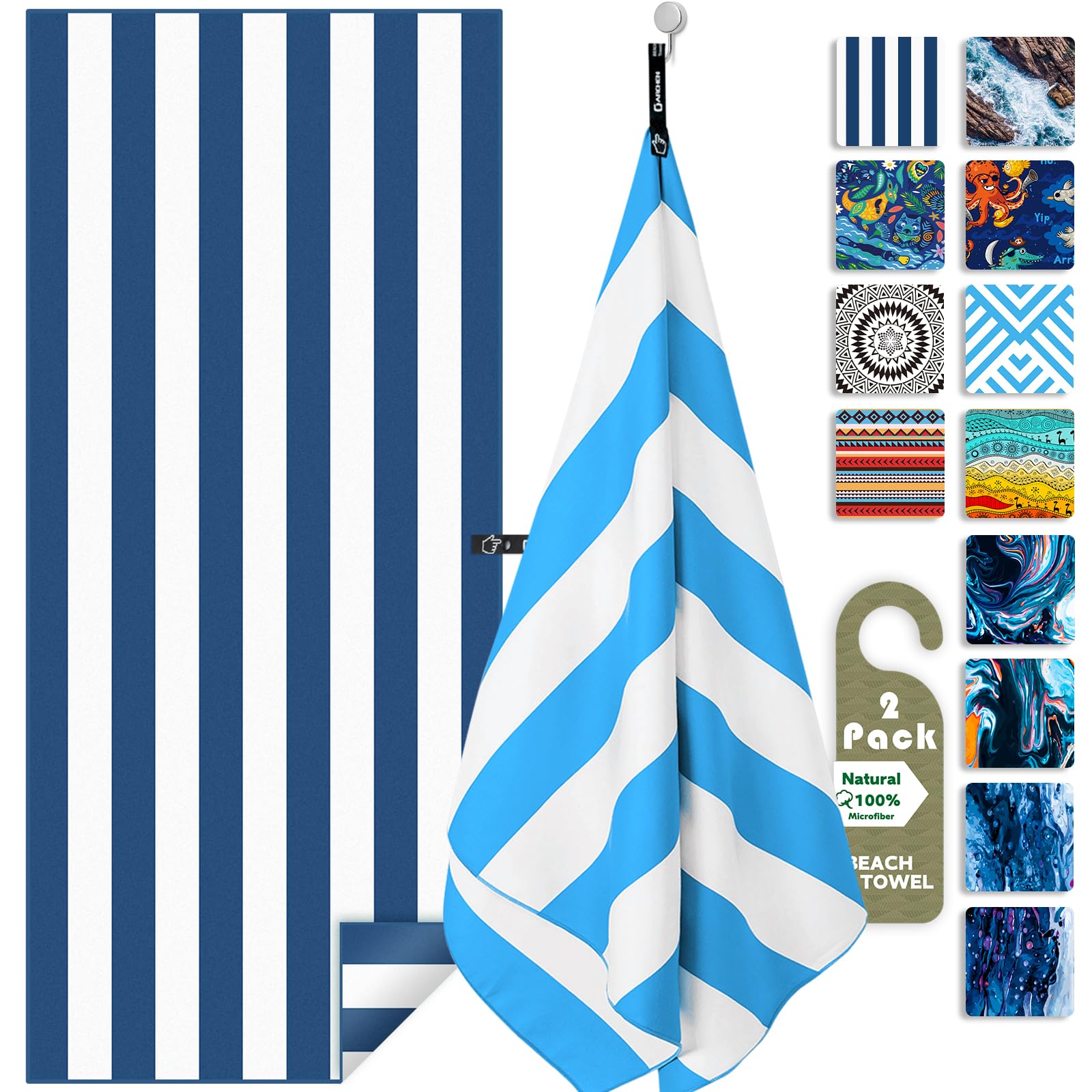 DARCHEN Microfiber Beach Towel