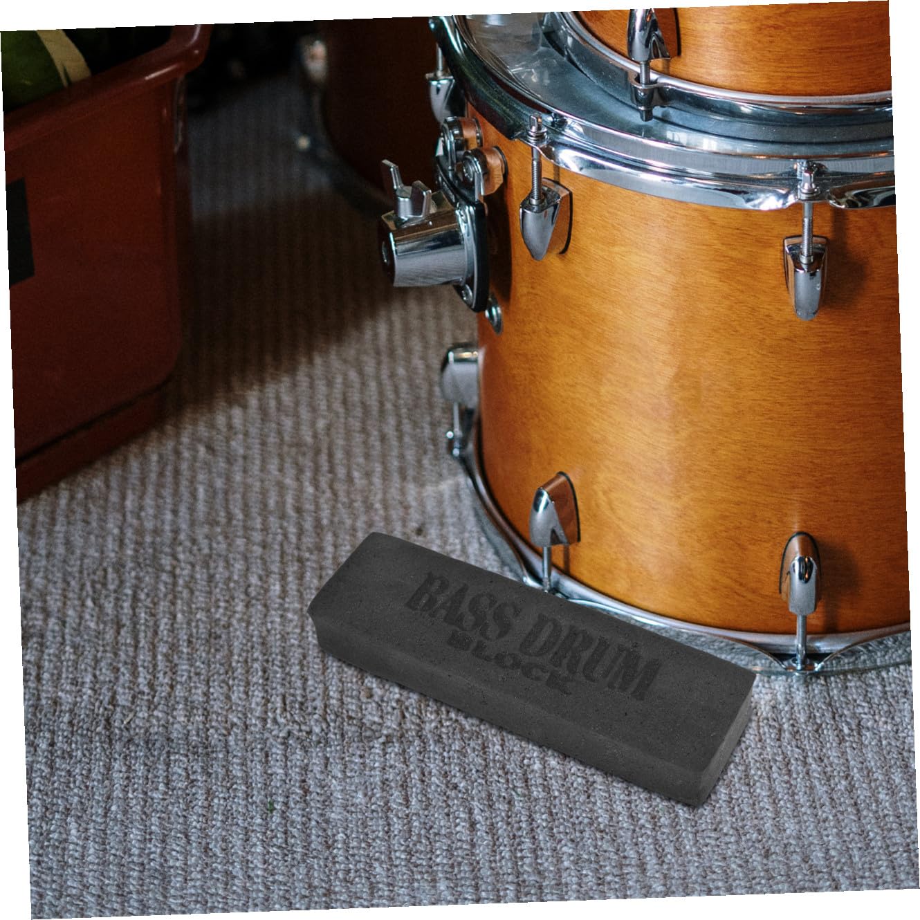 Abaodam 2 Stücke Drum Set Nicht-drum Block Bass Drum -skid Blöcke Musik Instrument Teile