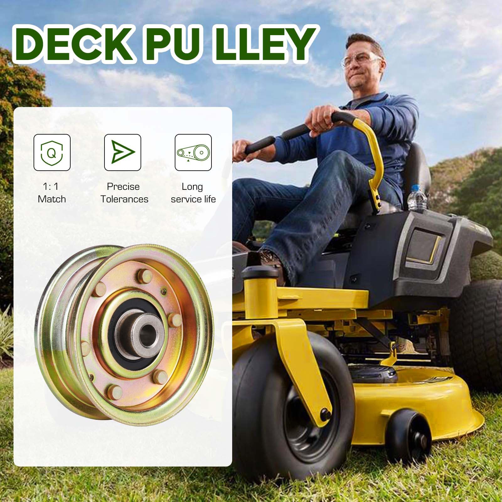 EMSea Puleggia Folle Piatta Compatibile Con MTD Columbia Troy - Foto 4