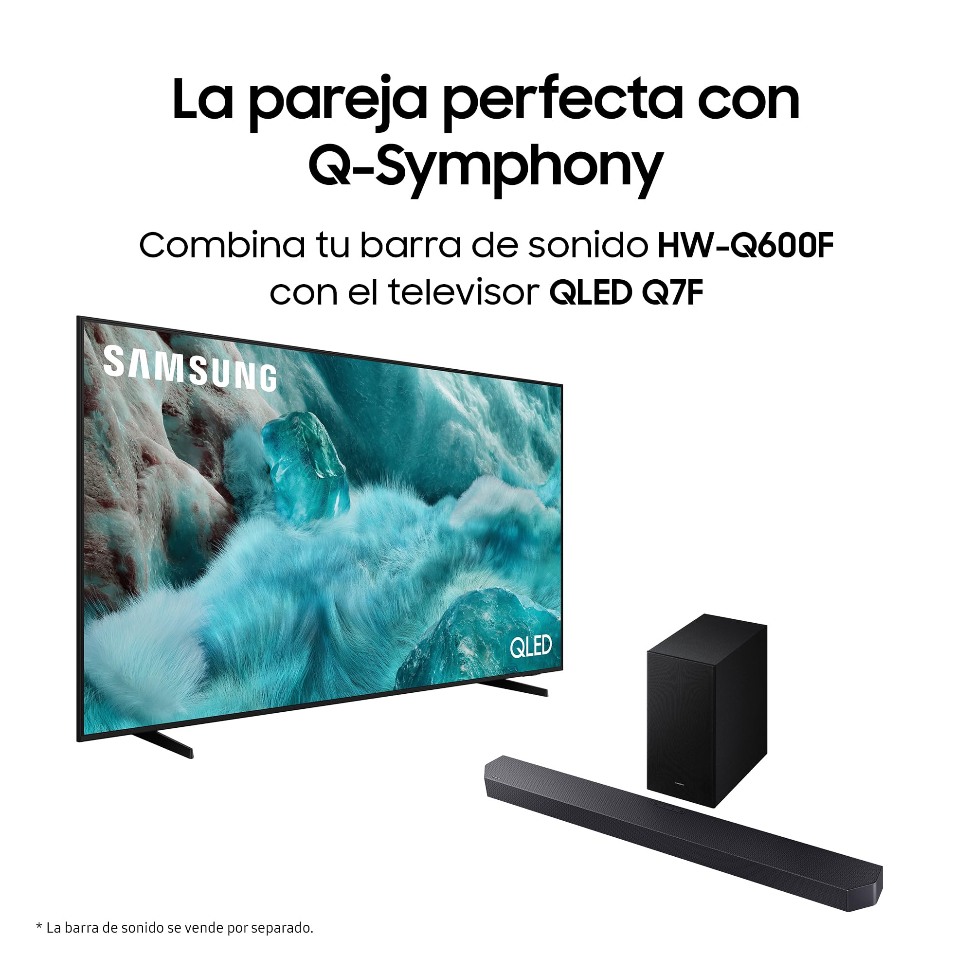Samsung Barra de Sonido HW-Q600F/ZF - Dolby Atmos/DTS:X, Q-Symphony Gen II, 3.1.2 Canales, Sonido Inteligente y Modo Juego Pro