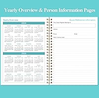 Vista 4 de Registros de cheques para chequera personal - Registro de chequera A5 para chequera personal, libro de contabilidad de gastos para personal