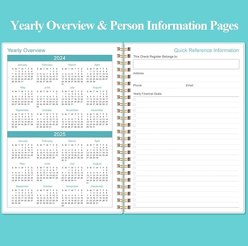 Miniatura 4 de Registros de cheques para chequera personal - Registro de chequera A5 para chequera personal, libro de contabilidad de gastos para personal y