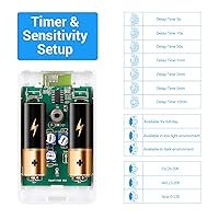 Vista 3 de Interruptor con sensor de movimiento SEHOMY con toma de corriente para baño y cocina, control de lámpara de dormitorio, extractor, campana