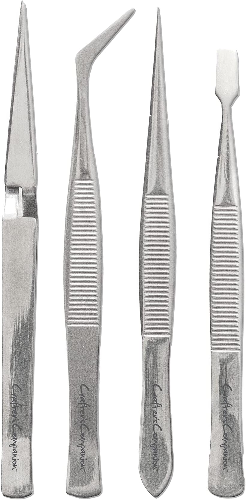 Crafter's Companion CC-Tool-TWEEZ4 Precision Tweezers/Grippers for Paper and Card Crafting Projects-Set of 4, us:one Size, White