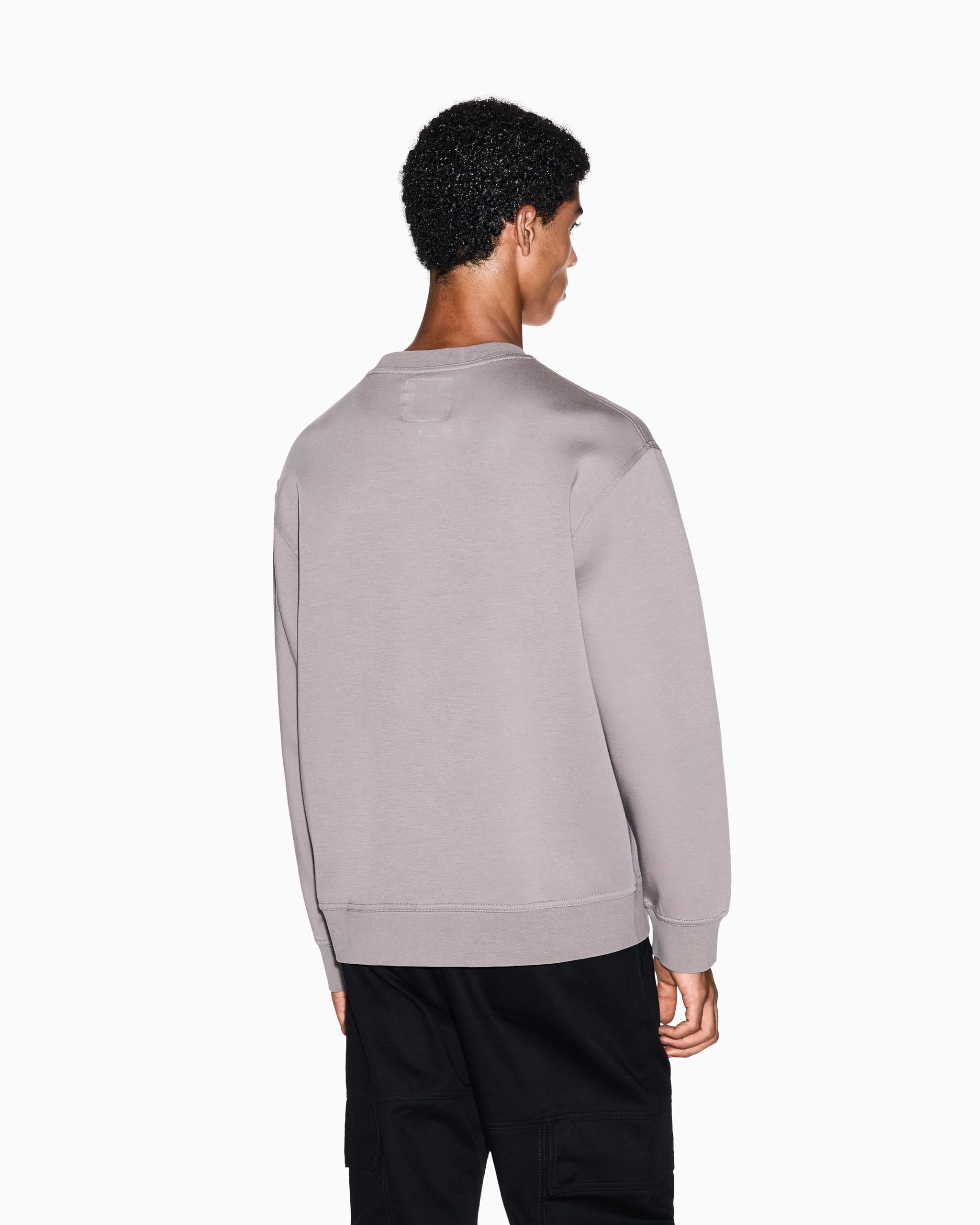 Armani Exchange Cotton Icon Logo Crewneck Sweatshirt Uomo (Pacco da 1)