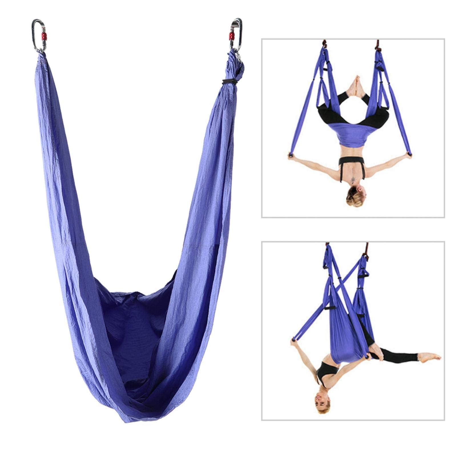 Tessuti in Nylon con Imbracatura per Altalena Aerea Amaca da Yoga Squisita fattura Traspirante antigravity tessuto per la Forma del Corpo(Elegant Paski