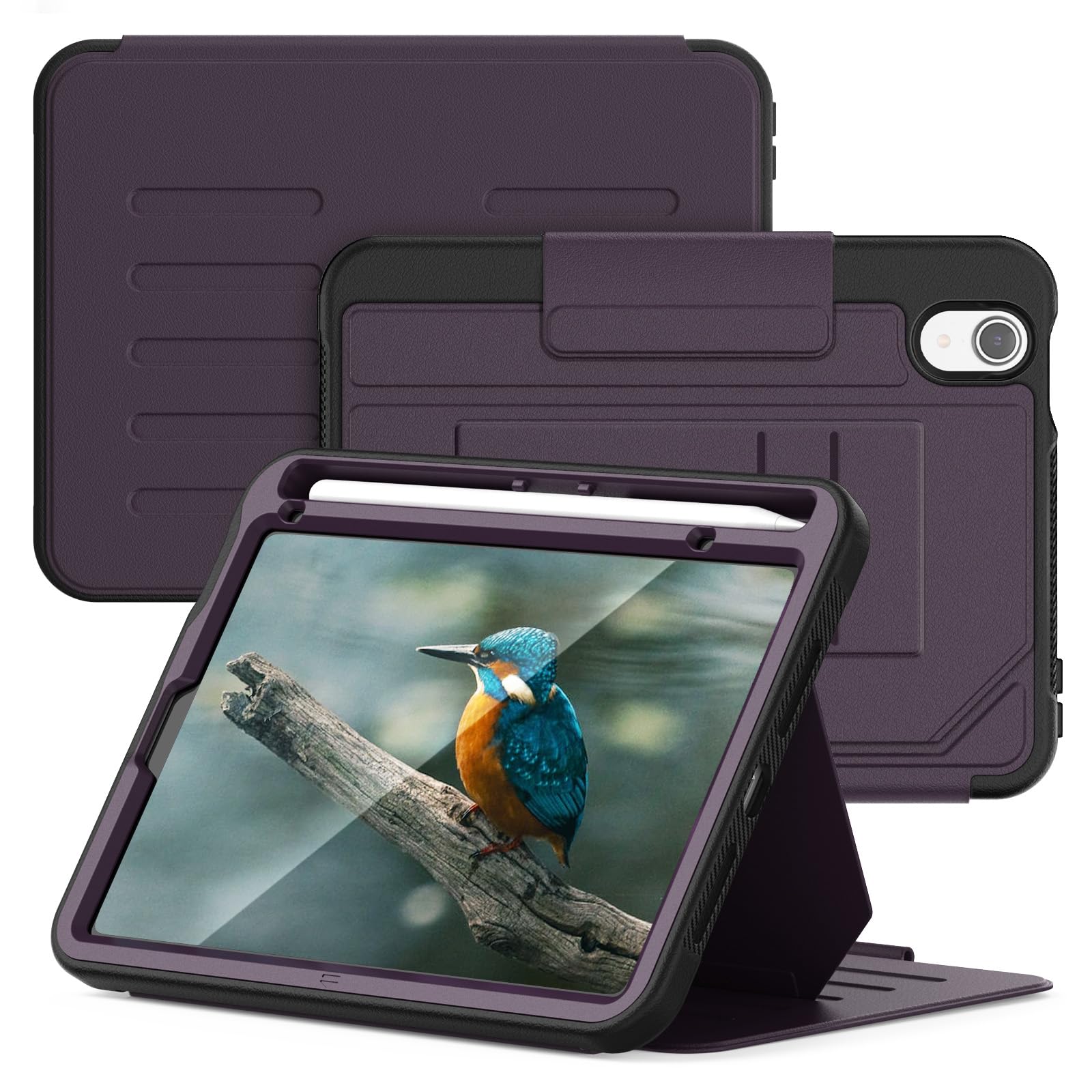 Case for iPad mini 7 (A17 Pro) 2024/ Mini 6 2021 8.3 Inch, Purple